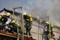 Dachstuhlbrand Koeln Poll Geislarerstr P298